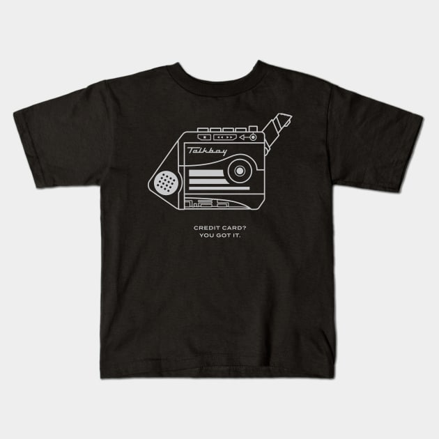 Talkboy Wireframe Kids T-Shirt by TGIM